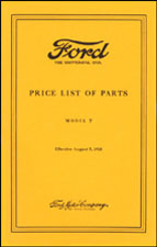 T-7 • Chassis Parts List - 1928