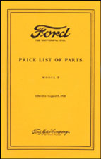 T-7  Chassis Parts List - 1928