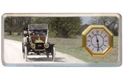 A-17704-C  Rear View Mirror with Quartz Clock - More Details