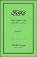 T-6  Chassis Parts List - 1921 - More Details