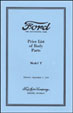 T-9  Body Parts List - 1923 - More Details