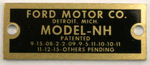 T6200-Data  NH Data Plate - More Details